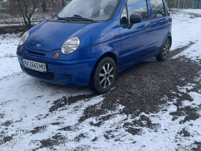 Синій Деу Матіз, об'ємом двигуна 0.8 л та пробігом 148 тис. км за 1750 $, фото 1 на Automoto.ua