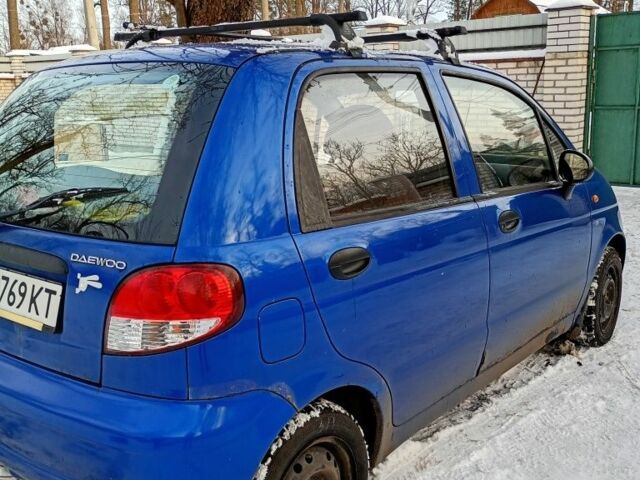 Синий Дэу Матиз, объемом двигателя 0.8 л и пробегом 104 тыс. км за 2200 $, фото 4 на Automoto.ua