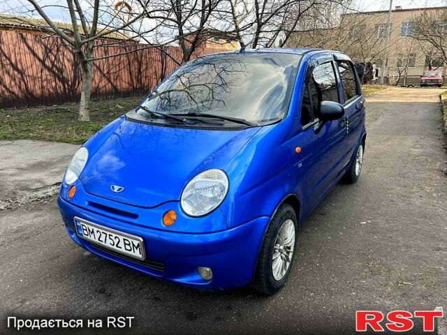 Синий Дэу Матиз, объемом двигателя 0.8 л и пробегом 145 тыс. км за 2500 $, фото 1 на Automoto.ua