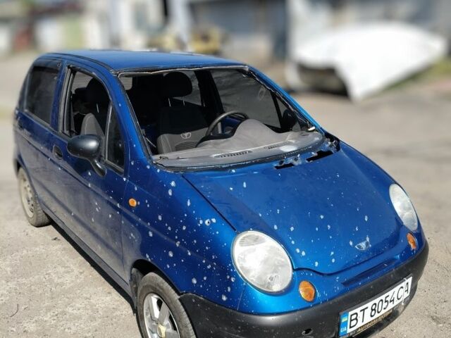 Синий Дэу Матиз, объемом двигателя 0.8 л и пробегом 104 тыс. км за 1800 $, фото 1 на Automoto.ua