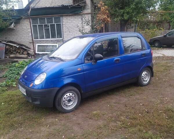 Синий Дэу Матиз, объемом двигателя 0.8 л и пробегом 230 тыс. км за 2000 $, фото 1 на Automoto.ua