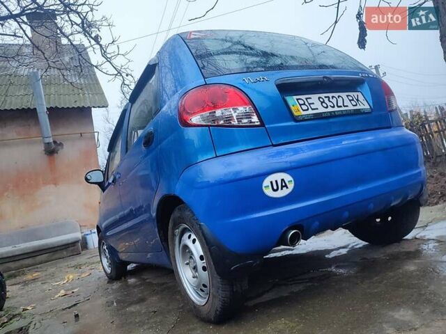 Синий Дэу Матиз, объемом двигателя 0.8 л и пробегом 100 тыс. км за 1600 $, фото 3 на Automoto.ua