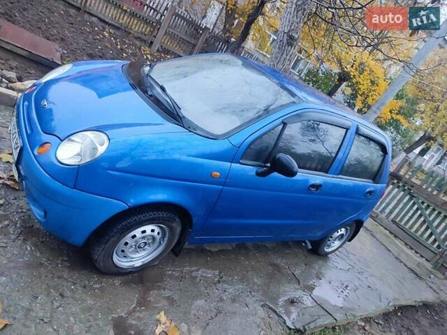 Синий Дэу Матиз, объемом двигателя 0.8 л и пробегом 100 тыс. км за 1600 $, фото 4 на Automoto.ua