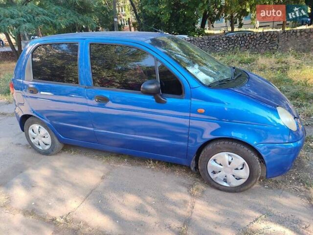 Синий Дэу Матиз, объемом двигателя 0.8 л и пробегом 102 тыс. км за 2700 $, фото 3 на Automoto.ua
