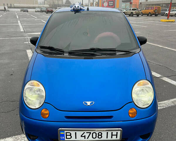Синий Дэу Матиз, объемом двигателя 0.8 л и пробегом 82 тыс. км за 3500 $, фото 1 на Automoto.ua