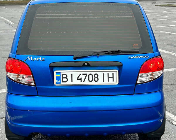 Синий Дэу Матиз, объемом двигателя 0.8 л и пробегом 82 тыс. км за 3500 $, фото 2 на Automoto.ua