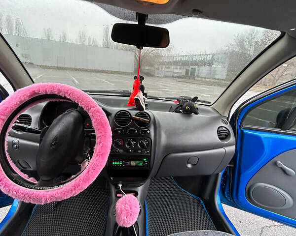 Синий Дэу Матиз, объемом двигателя 0.8 л и пробегом 82 тыс. км за 3500 $, фото 5 на Automoto.ua