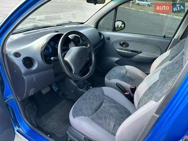 Синий Дэу Матиз, объемом двигателя 0.8 л и пробегом 77 тыс. км за 3000 $, фото 2 на Automoto.ua