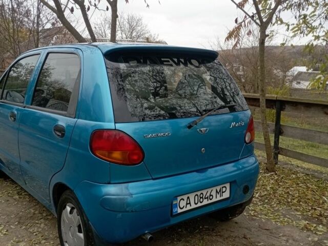 Синий Дэу Матиз, объемом двигателя 1 л и пробегом 1 тыс. км за 2500 $, фото 2 на Automoto.ua
