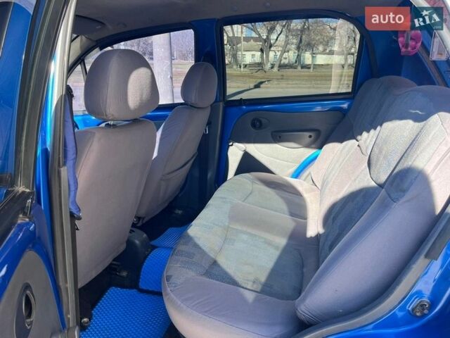 Синий Дэу Матиз, объемом двигателя 0.8 л и пробегом 120 тыс. км за 2350 $, фото 14 на Automoto.ua