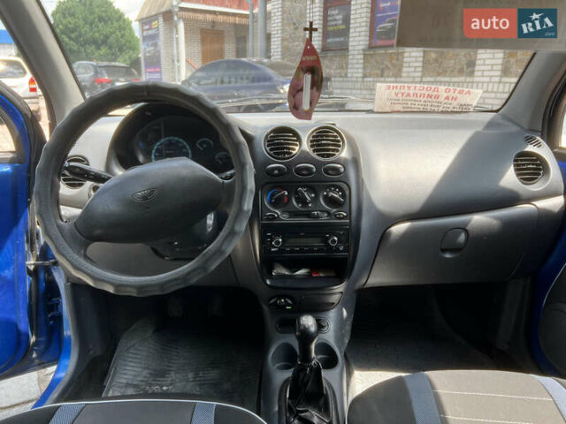 Синий Дэу Матиз, объемом двигателя 0.8 л и пробегом 64 тыс. км за 3100 $, фото 11 на Automoto.ua