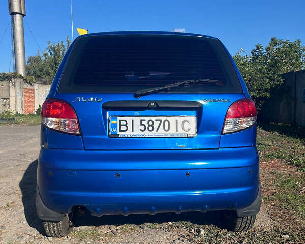 Синий Дэу Матиз, объемом двигателя 0.8 л и пробегом 126 тыс. км за 2500 $, фото 3 на Automoto.ua