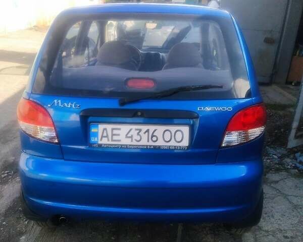 Синій Деу Матіз, об'ємом двигуна 0.8 л та пробігом 65 тис. км за 3500 $, фото 4 на Automoto.ua