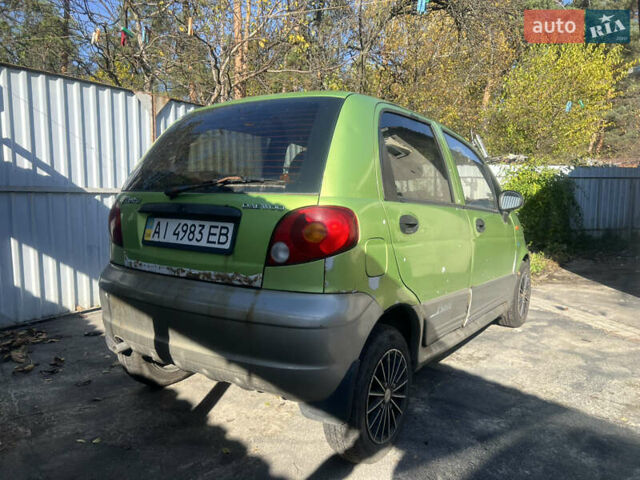 Дэу Матиз 2005 в Буче на Automoto.ua Зеленый Дэу Матиз, объемом двигателя 1 л и пробегом 340 тыс. км за 1100 $, фото 2 на Automoto.ua