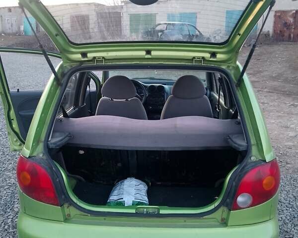 Зелений Деу Матіз, об'ємом двигуна 0.8 л та пробігом 106 тис. км за 3000 $, фото 6 на Automoto.ua