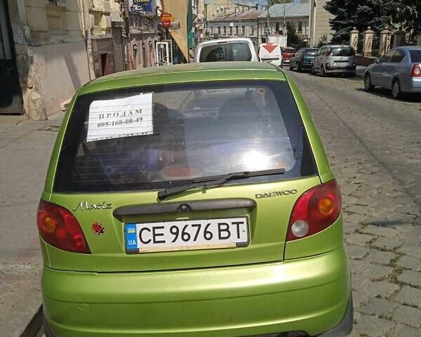 Зеленый Дэу Матиз, объемом двигателя 0.8 л и пробегом 90 тыс. км за 2900 $, фото 5 на Automoto.ua