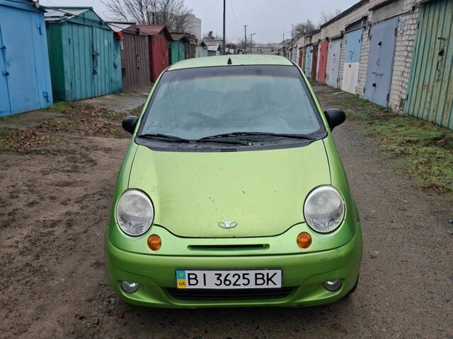 Зелений Деу Матіз, об'ємом двигуна 0.8 л та пробігом 1 тис. км за 1017 $, фото 1 на Automoto.ua