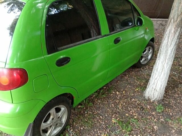 Зелений Деу Матіз, об'ємом двигуна 0.8 л та пробігом 150 тис. км за 1200 $, фото 3 на Automoto.ua