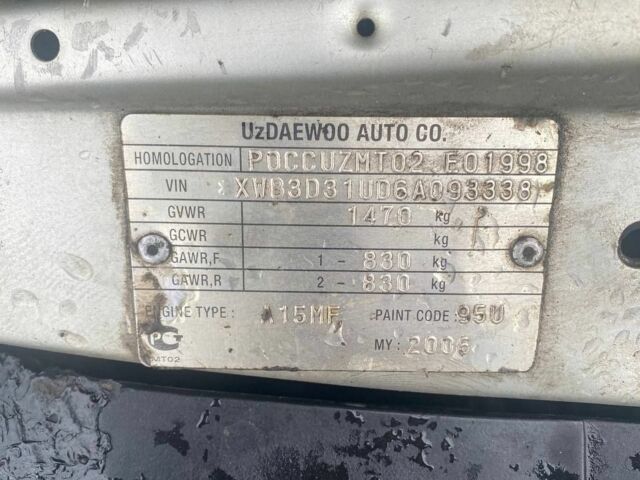 Серый Дэу Нексия, объемом двигателя 1.5 л и пробегом 158 тыс. км за 1800 $, фото 7 на Automoto.ua