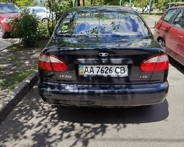 Черный Дэу Сенс, объемом двигателя 1.3 л и пробегом 174 тыс. км за 2200 $, фото 2 на Automoto.ua