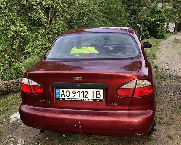 Красный Дэу Сенс, объемом двигателя 1.3 л и пробегом 260 тыс. км за 2050 $, фото 1 на Automoto.ua
