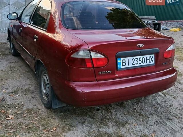 Красный Дэу Сенс, объемом двигателя 1.3 л и пробегом 197 тыс. км за 1800 $, фото 4 на Automoto.ua