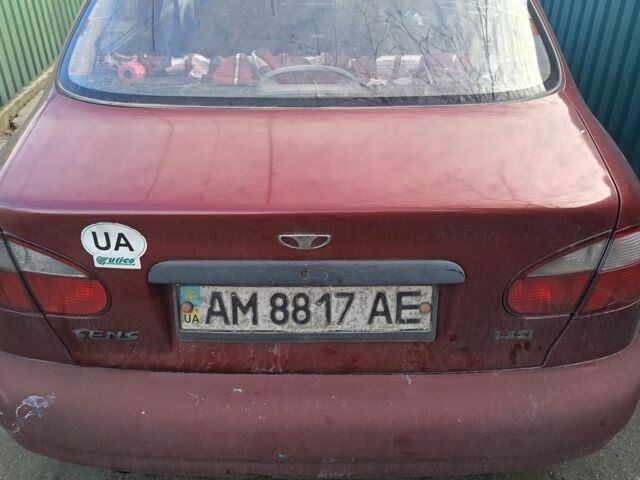 Червоний Деу Сенс, об'ємом двигуна 1.3 л та пробігом 100 тис. км за 1100 $, фото 1 на Automoto.ua