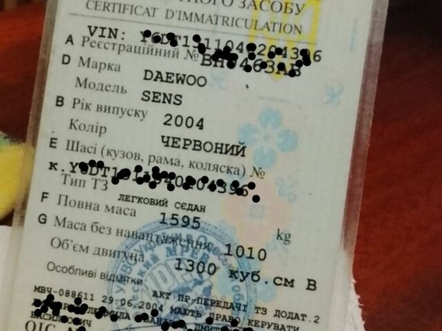 Красный Дэу Сенс, объемом двигателя 0 л и пробегом 169 тыс. км за 2017 $, фото 2 на Automoto.ua