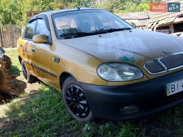 Желтый Дэу Сенс, объемом двигателя 1.3 л и пробегом 281 тыс. км за 1334 $, фото 2 на Automoto.ua