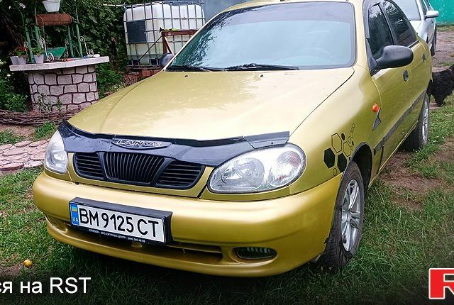 Желтый Дэу Сенс, объемом двигателя 1.4 л и пробегом 227 тыс. км за 1300 $, фото 1 на Automoto.ua