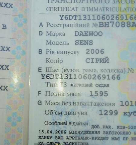 Серый Дэу Сенс, объемом двигателя 1.3 л и пробегом 1 тыс. км за 2500 $, фото 6 на Automoto.ua