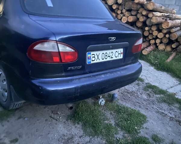Синий Дэу Сенс, объемом двигателя 1.3 л и пробегом 180 тыс. км за 1050 $, фото 3 на Automoto.ua