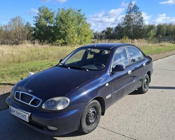 Синий Дэу Сенс, объемом двигателя 1.3 л и пробегом 223 тыс. км за 2100 $, фото 1 на Automoto.ua