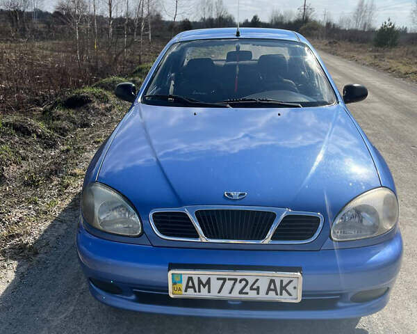 Синий Дэу Сенс, объемом двигателя 1.3 л и пробегом 124 тыс. км за 2550 $, фото 1 на Automoto.ua