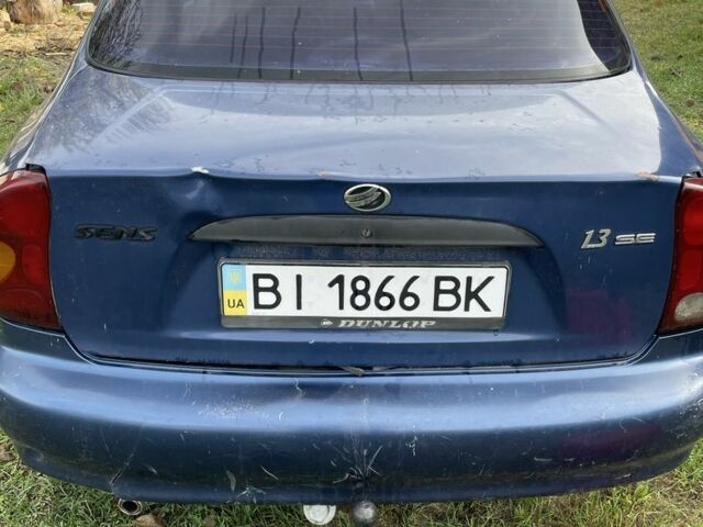 Синий Дэу Сенс, объемом двигателя 0 л и пробегом 100 тыс. км за 1300 $, фото 1 на Automoto.ua