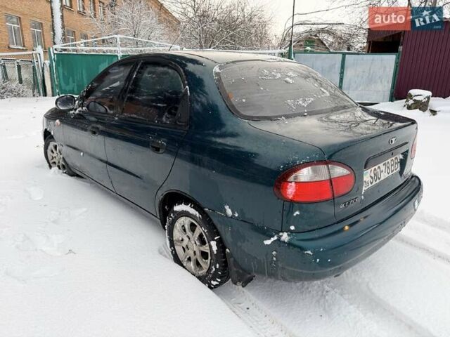 Зеленый Дэу Сенс, объемом двигателя 1.3 л и пробегом 88 тыс. км за 1999 $, фото 6 на Automoto.ua