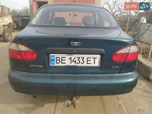 Зеленый Дэу Сенс, объемом двигателя 1.3 л и пробегом 183 тыс. км за 2200 $, фото 1 на Automoto.ua