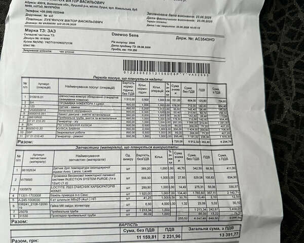 Зеленый Дэу Сенс, объемом двигателя 1.3 л и пробегом 121 тыс. км за 1950 $, фото 11 на Automoto.ua