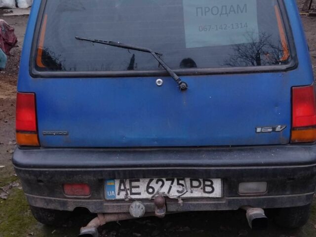 Синий Дэу Тико, объемом двигателя 0.9 л и пробегом 200 тыс. км за 593 $, фото 1 на Automoto.ua