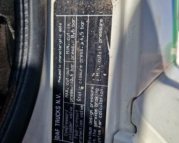Белый Даф СФ, объемом двигателя 12.9 л и пробегом 800 тыс. км за 10500 $, фото 10 на Automoto.ua