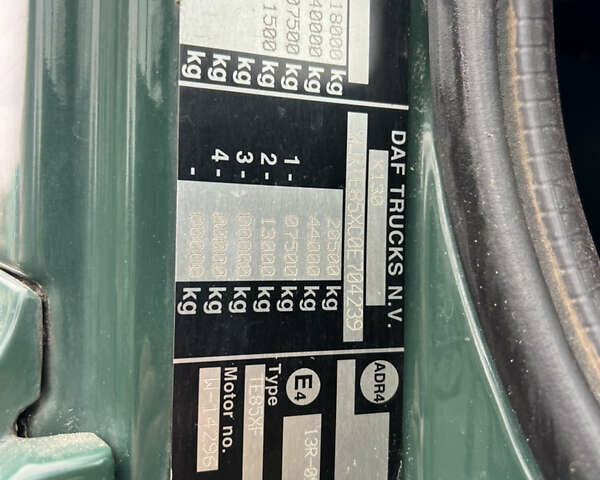 Зеленый Даф СФ, объемом двигателя 12.58 л и пробегом 149 тыс. км за 8500 $, фото 10 на Automoto.ua
