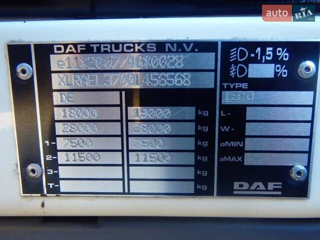 Даф ЛФ, объемом двигателя 6.7 л и пробегом 640 тыс. км за 50000 $, фото 11 на Automoto.ua