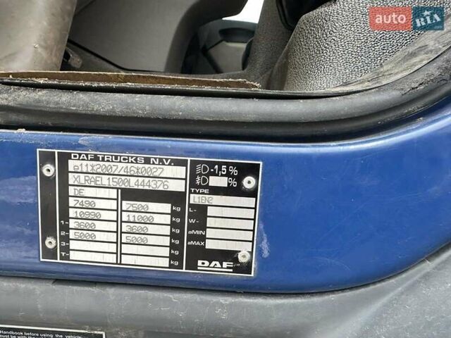 Синий Даф ЛФ, объемом двигателя 4.5 л и пробегом 276 тыс. км за 31900 $, фото 13 на Automoto.ua