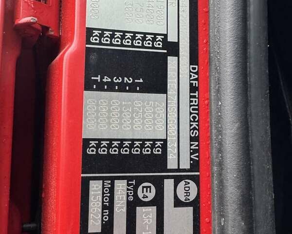 Червоний Даф XF, об'ємом двигуна 12.9 л та пробігом 741 тис. км за 21999 $, фото 33 на Automoto.ua