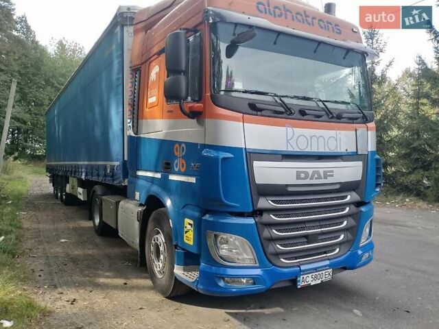 Синий Даф ХФ, объемом двигателя 10.84 л и пробегом 859 тыс. км за 17500 $, фото 4 на Automoto.ua