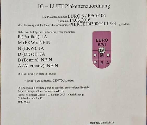 Синій Даф XF, об'ємом двигуна 12.9 л та пробігом 747 тис. км за 28600 $, фото 28 на Automoto.ua