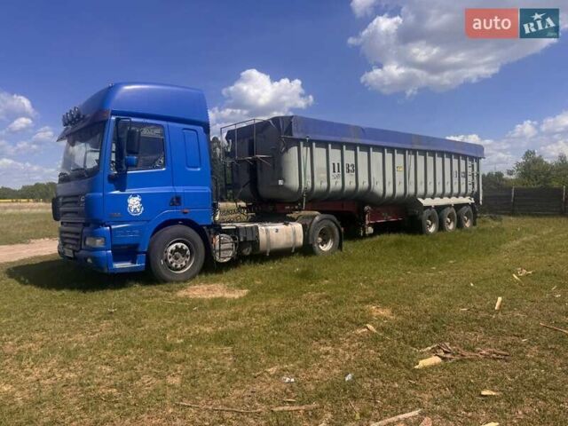 Синий Даф CF 85, объемом двигателя 12.6 л и пробегом 285 тыс. км за 15000 $, фото 1 на Automoto.ua