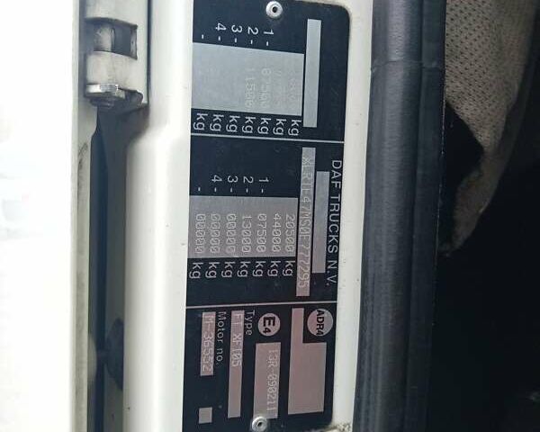 Білий Даф XF 105, об'ємом двигуна 12.9 л та пробігом 1 тис. км за 8200 $, фото 8 на Automoto.ua