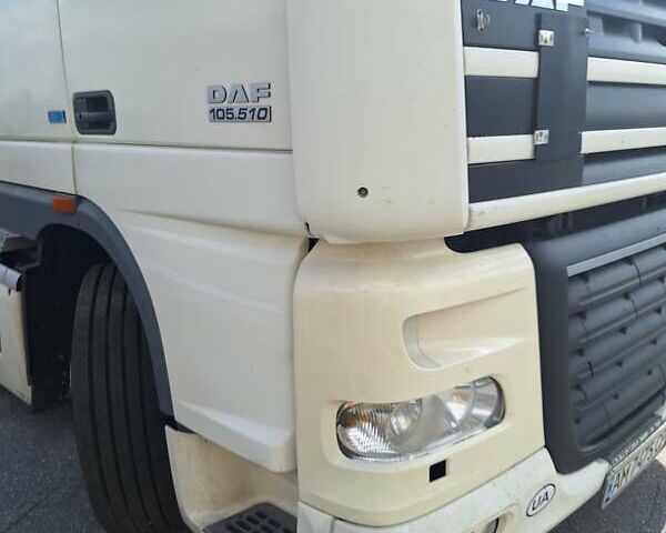 Даф XF 105 2012 в Романове на Automoto.ua Белый Даф XF 105, объемом двигателя 12.9 л и пробегом 1 тыс. км за 20000 $, фото 3 на Automoto.ua