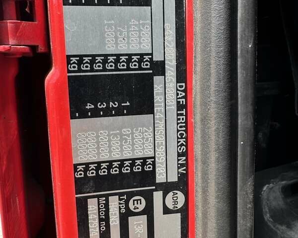 Красный Даф XF 105, объемом двигателя 12.9 л и пробегом 1 тыс. км за 14300 $, фото 6 на Automoto.ua